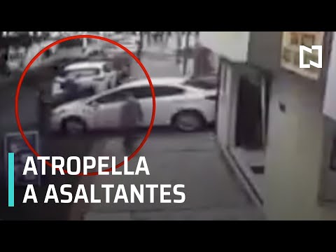 Conductor embiste a presuntos delincuentes que intentaron asaltarlo - Las Noticias