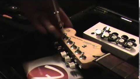 Fender Staggered Locking Tuner Install