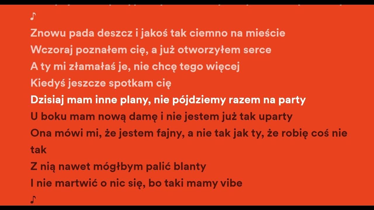 Ty Mi Slonce Ja Ci Deszcz Tekst Qry - Deszcz TEKST KARAOKE - YouTube