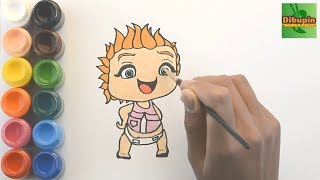 pics Mini Beat Power Rockers Para Colorear Wat como dibujar y colorear a wat de minie beat power rockers how to draw and color wat of minie beat p