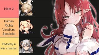 Ranking Operators by War Crimes [Arknights]