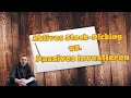 Aktives stock picking vs passives investieren