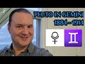 Pluto in Gemini Generation (1884 - 1914) From My Perspective