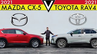 REAL KING?? -- 2021 Toyota RAV4 vs. 2021 Mazda CX-5: Comparison