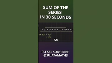 Find the Sum of the Series in Seconds!