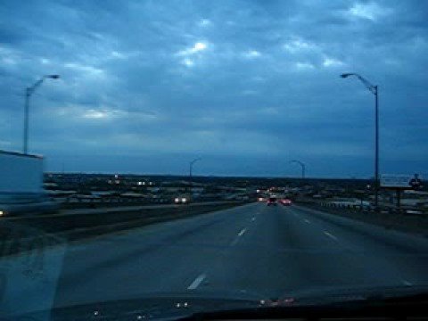 New Orleans Driving over the High Rise Bridge I-10 West ...