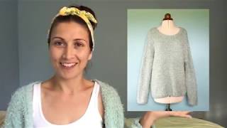 Refashion Challenge - Jumper to cardigan
