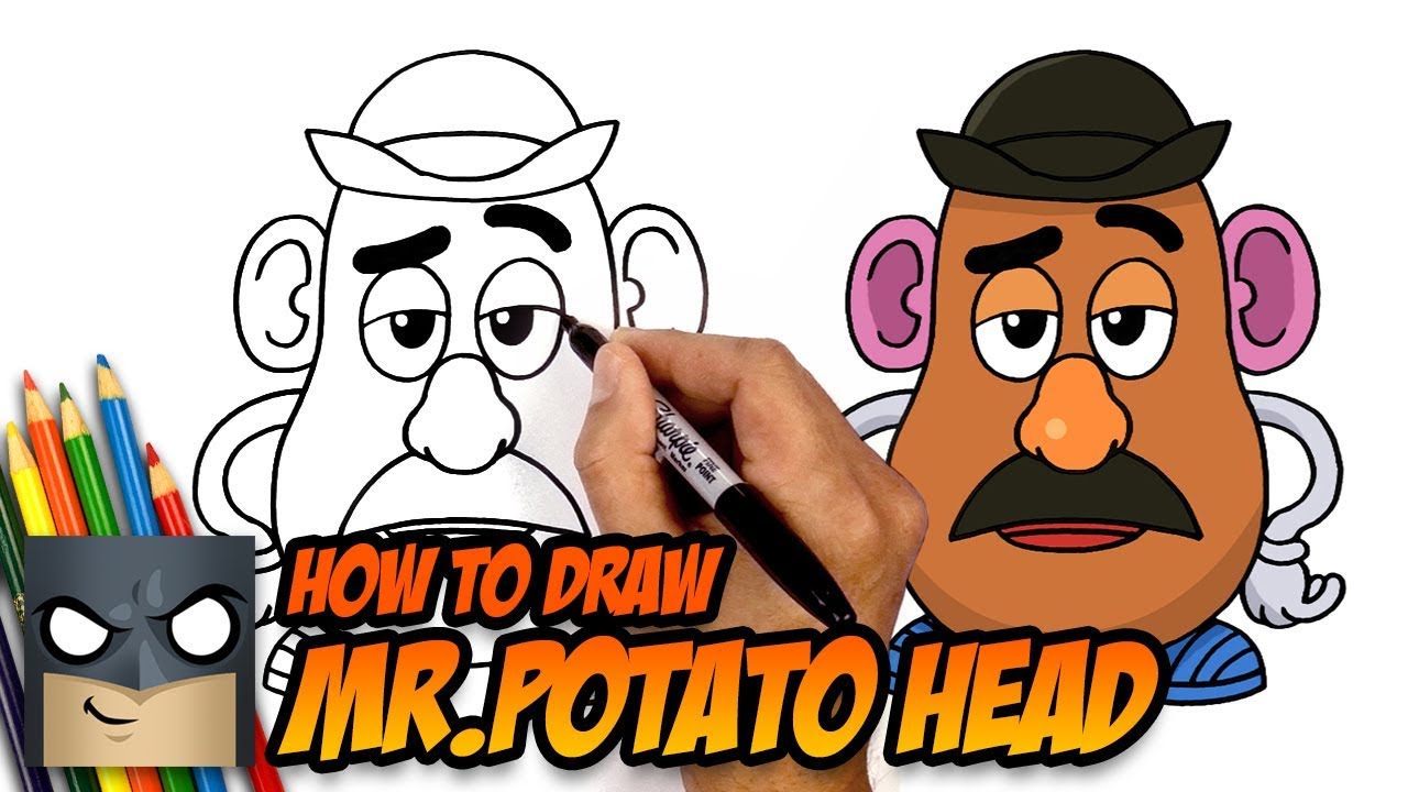 How To Draw Toy Story Mr Potato Head Step By Step Tutorial Youtube