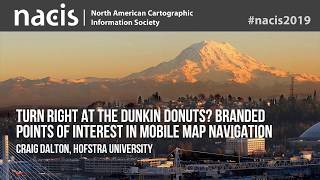 Turn right at the Dunkin Donuts Branded points of interest in mobile map navigation
