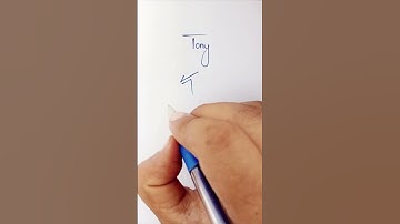 Tony name Signature.  #signature #calligraphy #style #art #short #how to create my name Signature