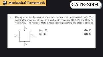 Q-7 | GATE Mechanical-2004 Solved Paper | GATE Mechanical Previous Year Question Solution