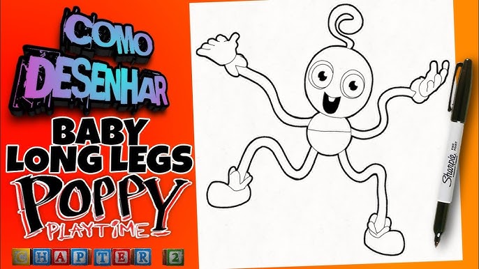 Como DESENHAR a DAISY do Poppy Playtime Chapter 2 - Como DIBUJAR a DAISY de Poppy  Playtime Chapter 2 