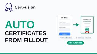 How to Automatically Send Certificates from Fillout Forms