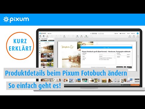 Kurz erklärt: So änderst du die Produktdetails deines Pixum Fotobuches