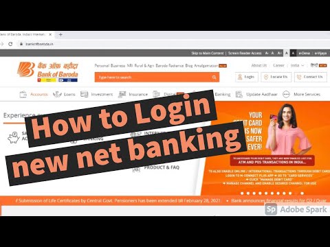 How to Login New Bank of Baroda Net Banking