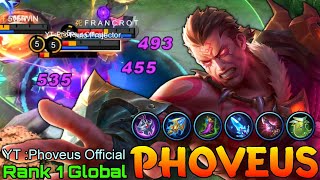 Underrated Hero Carry The Game! Phoveus MVP Play - Top 1 Global Phoveus by YT :Phoveus Official - ML