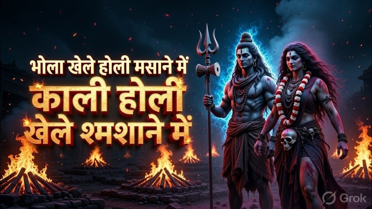 Bhole Plays Holi in the Cremation Ground 🔥 | Kali Shmashan Holi | Mahadev DJ Remix 2026
