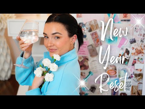 NEW YEAR RESET WITH ME 🫧 UNDECORATING, GOAL SETTING, VISION BOARD, LIFE UPDATES!!