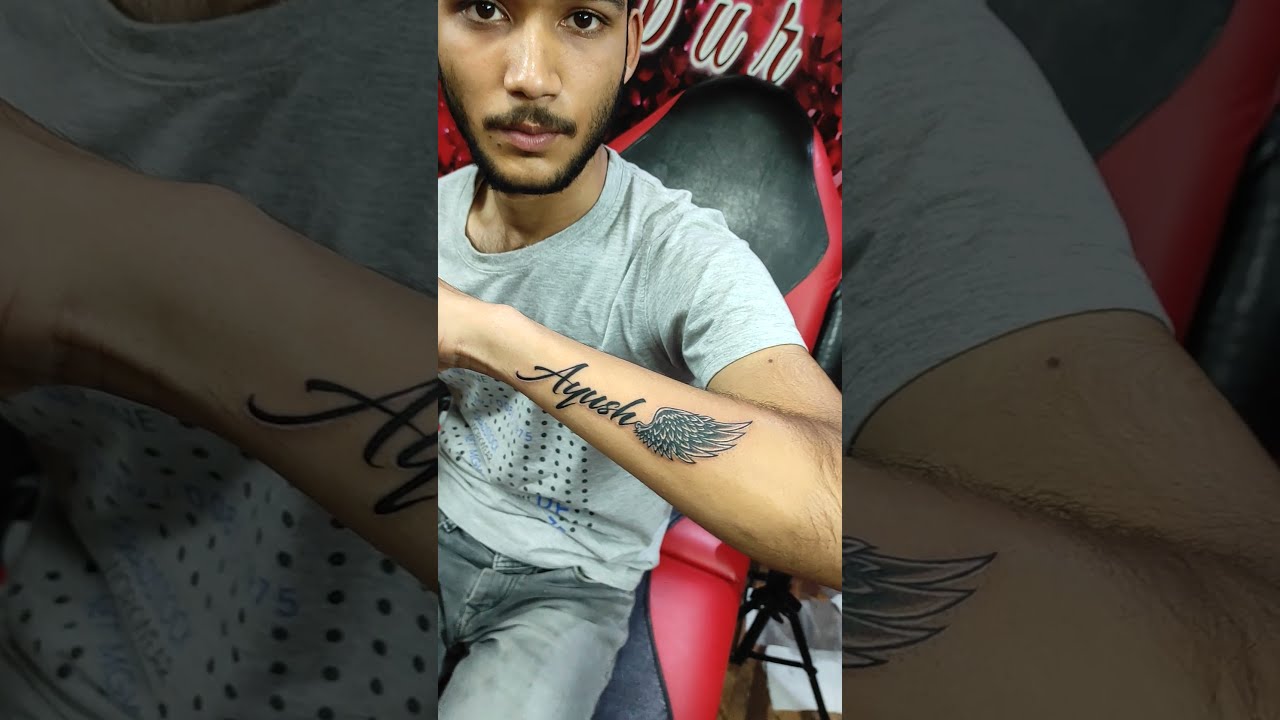 Tag Aayushi  Creative tattoos Tattoo quotes Name tattoo