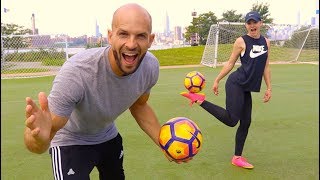 GIRLS OR BOYS - Who's Better at Football? vs INDI COWIE!