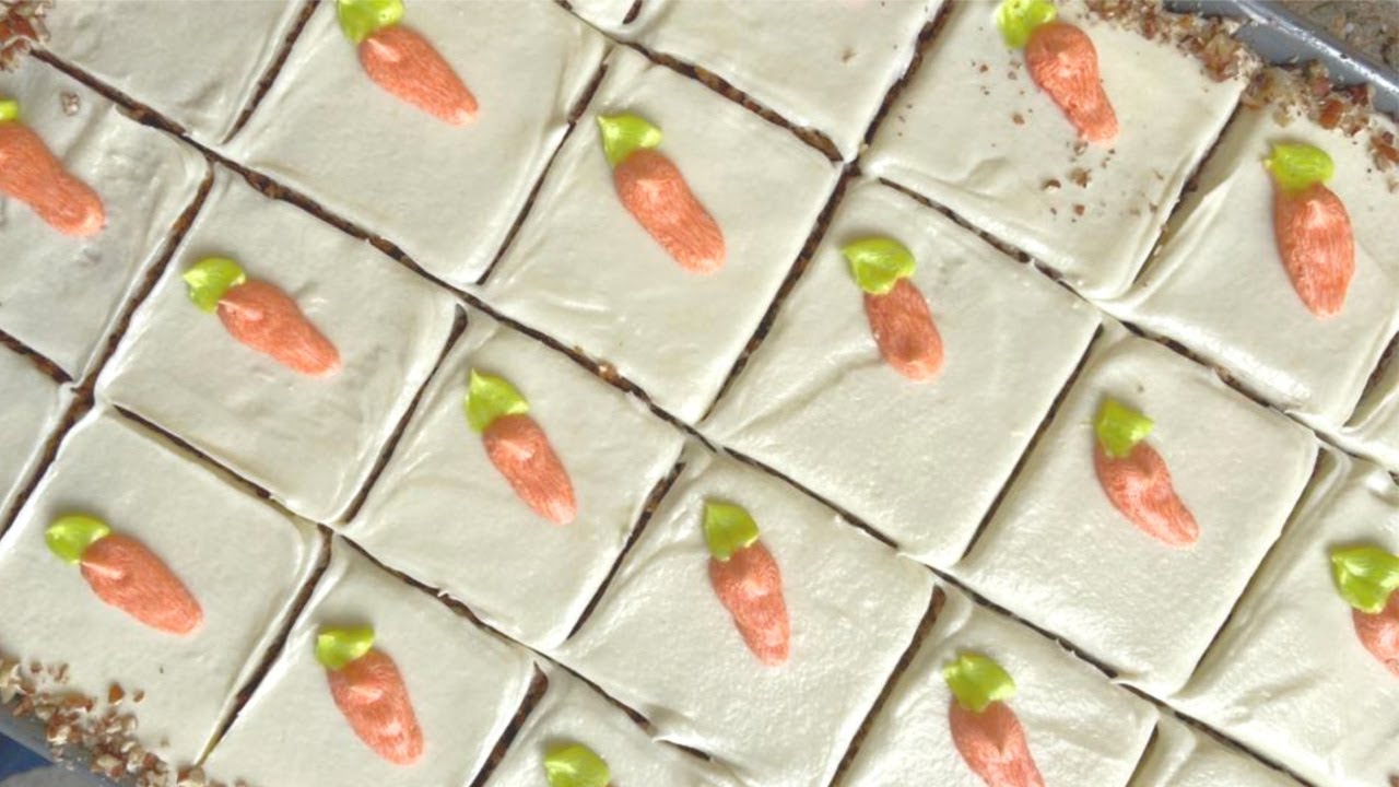 CUADRITOS DE PASTEL DE ZANAHORIA PARA EVENTOS | ALE DE NAVA