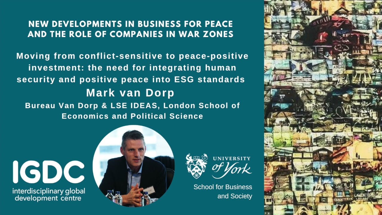 Business for Peace: Moving from conflict-sensitive to peace-positive investment