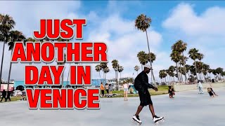 JUST ANOTHER DAY IN VENICE BEACH || MUSCLE BEACH, FOOD & ROLLER SKATING