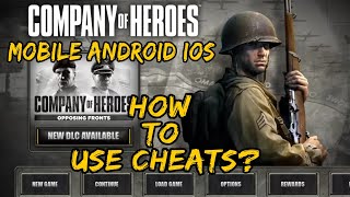 How to use cheat in Company of Heroes Mobile (Console Enabled)