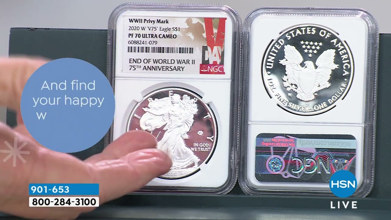 2020 PR70 End of WWII 75th Anniversary Silver Eagle NGC ... - YouTube