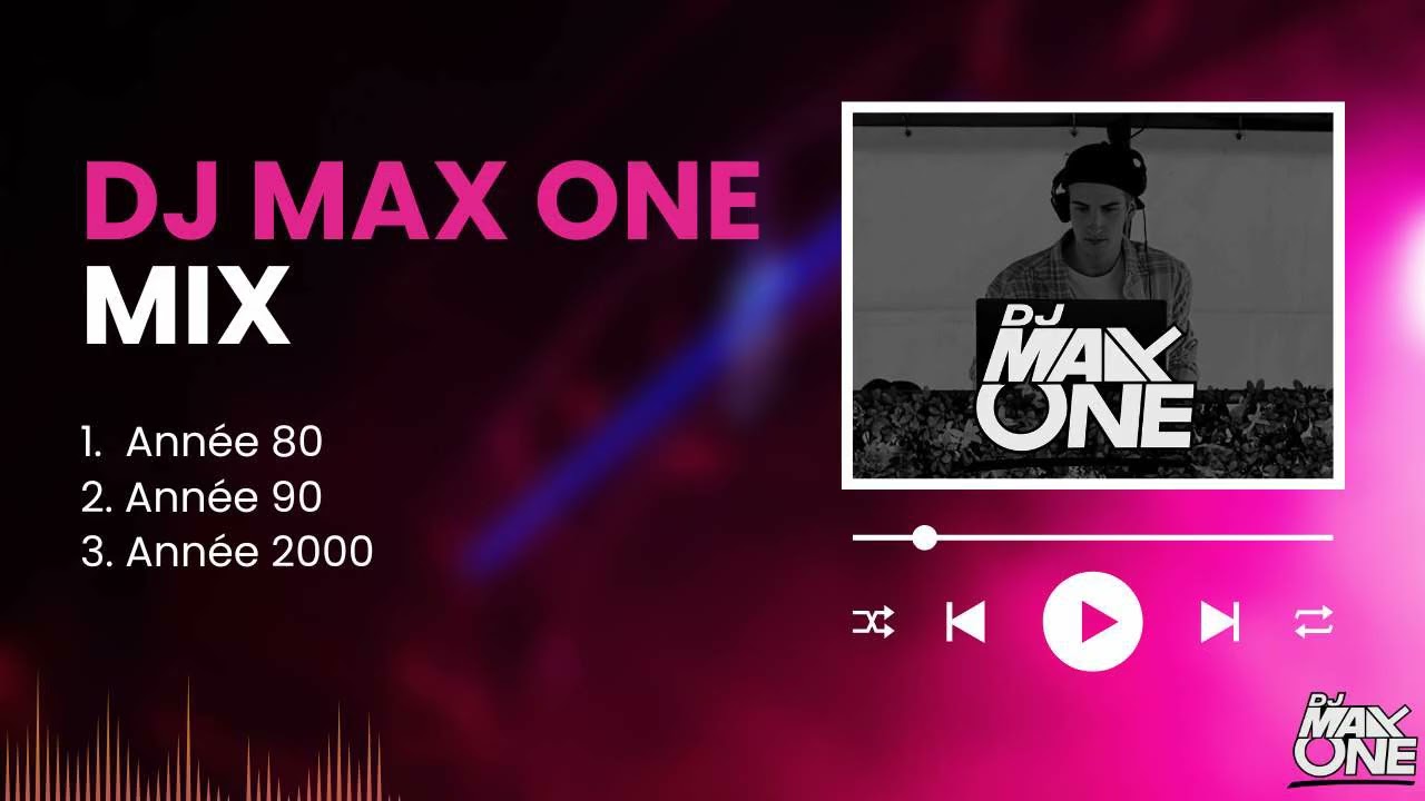 DJ MAX ONE – Mix Années 70, 80, 90 & 2000 | Hits Inoubliables (Gilbert Montagne, Goldman...)