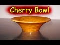 Turning a Cherry Bowl - Woodturning