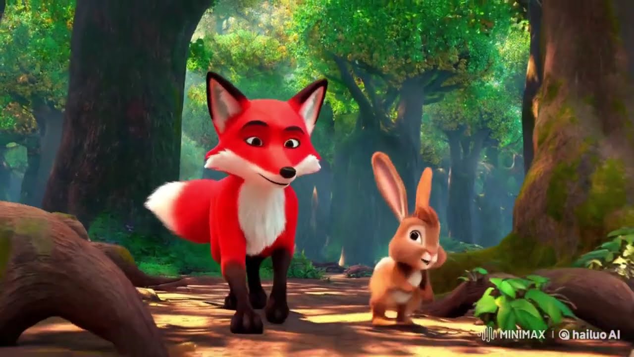 The Greedy Red Fox and Bunny Adventure for Treasure
