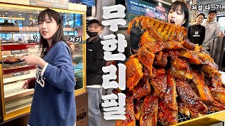 Unlimited Pork Ribs! I Only Ate 5kg... AYCE Buffet and Barbecue Mukbang