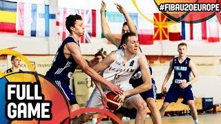 Belgium v Finland - Full Game - FIBA U20 European Championship 2017