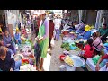 Cambodian Routine Food &amp; Lifestyle @ Psar Oudong - Water lily, River Fish, Dried Fish, Dessert,&amp;more