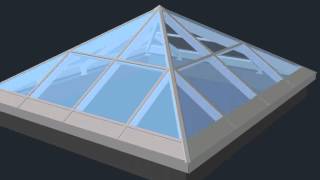 Зенитный фонарь 4800х5450мм. 3D визуализация снаружи.(Выполним 3D визуализацию сложных пространственных конструкций (зимние сады, зенитные фонари и т.д.). В масшта..., 2015-01-27T18:45:51.000Z)