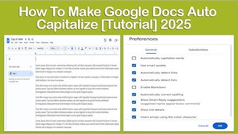 How To Make Google Docs Auto Capitalize [Tutorial] 2025