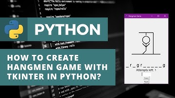 How to Code Hangman Game with tkinter in Python? |  Python Tutorial For Beginners | Game Tutorial
