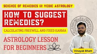 Fixed &amp; Free Will -Systematic way of Remedies Recommendations - First Lesson