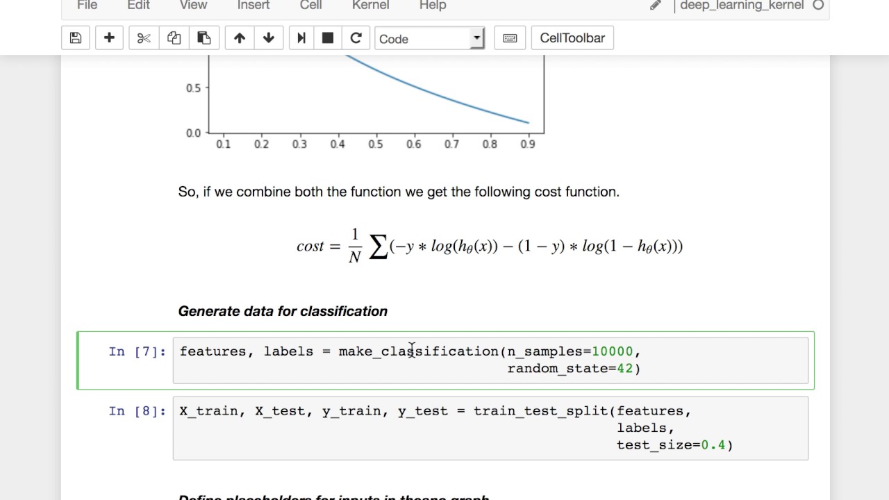 Theano ML 002 Binary Classification using Logistic Regression - YouTube