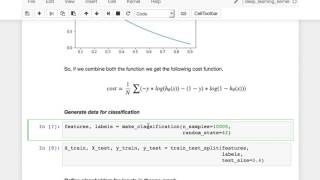 Theano ML 002 Binary Classification using Logistic Regression