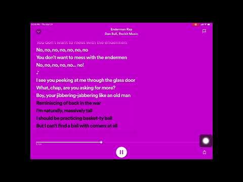 Enderman Rap Lyrics