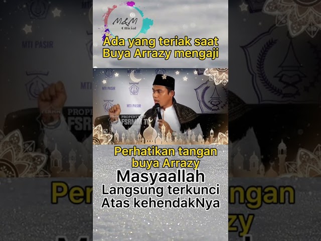 Perhatikan tangan buya arrazy |Masyaallah atas izin Allah mulut terkunci class=