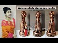 Welcome Lady Statue Key Holder | Key Holder Craft | Best Out Of Waste | plastic bottle craft ideas