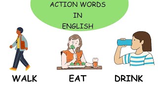 common action verbs in English | vocabulary | daily action verbs