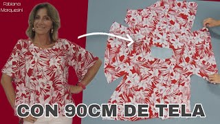 BLUSA FÁCIL CON 90CM DE TELA - Fabiana Marquesini - 553