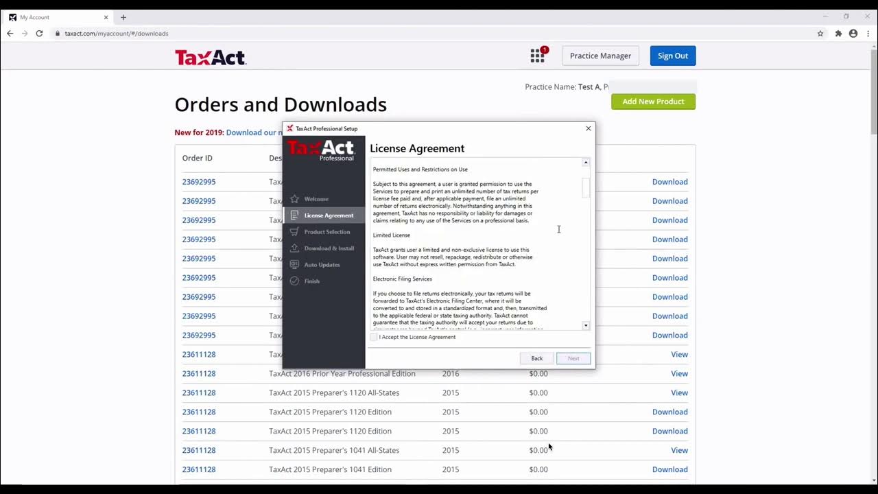 TaxAct Professional How to Download and Install Your Software YouTube