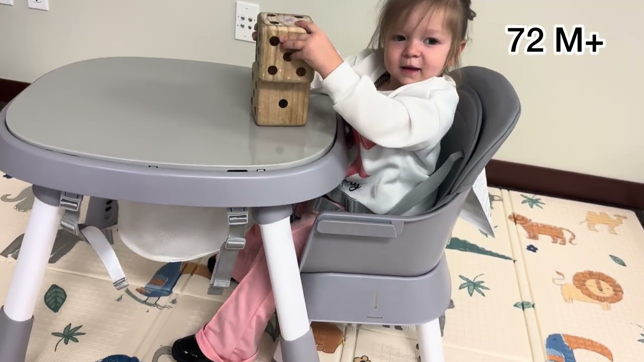 Table and Chair Set Building Block Infant Dining Booster Seat