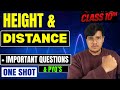 Height &amp; Distance ONE SHOT | ICSE Class 10 Maths | Full Concepts + Important Questions + PYQs 🔥