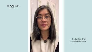 Chiropractor, Dr. Cynthia Chan reviews her Haven mattress screenshot 1